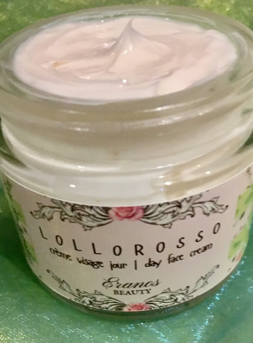 Wrinkle Repair Cream LOLLOROSSO Day Cream Grapeseed Oil & Rosehip Seed Oil Nourishing Cream—All Skin Types