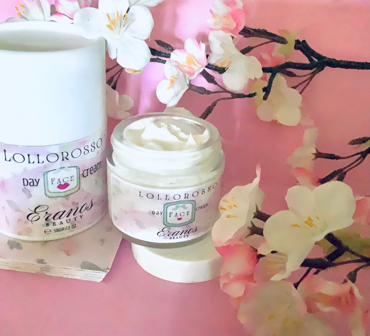 Wrinkle Repair Cream LOLLOROSSO Day Cream Grapeseed Oil & Rosehip Seed Oil Nourishing Cream—All Skin Types